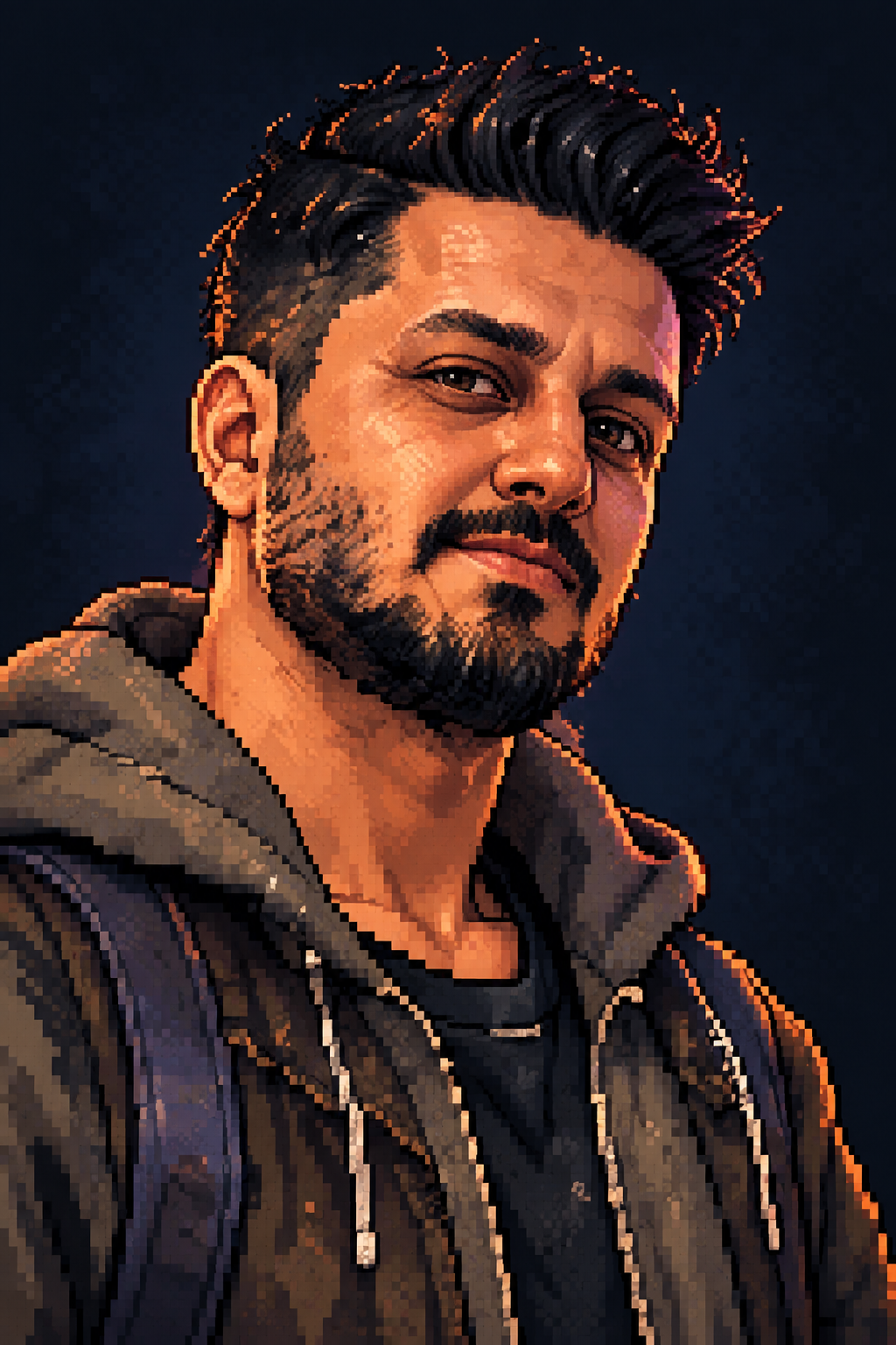 Kamran pixel portrait