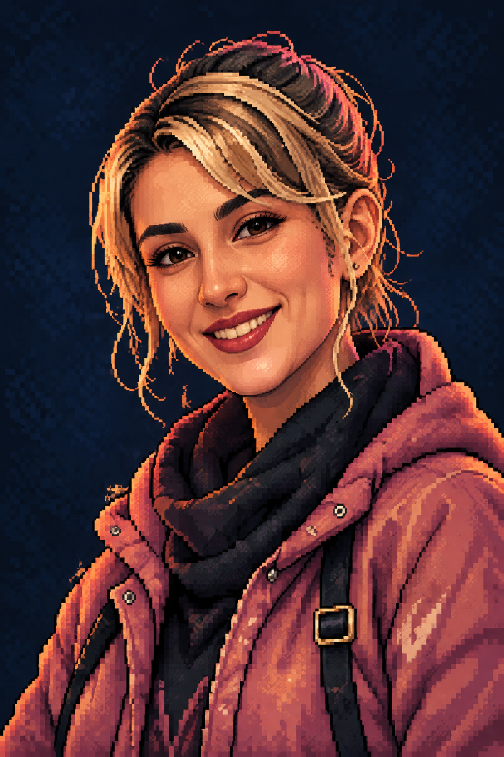 Mahoor pixel portrait